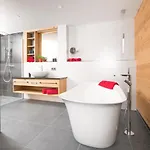Daire Im Chaletstil Bergloft 115 Qm Wellness Fitness Sauna Bergroedelhof Feilitzsch