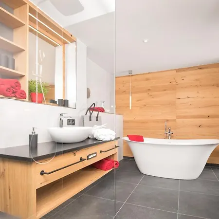 Apartmán Im Chaletstil Bergloft 115 Qm Wellness Fitness Sauna Bergroedelhof Feilitzsch