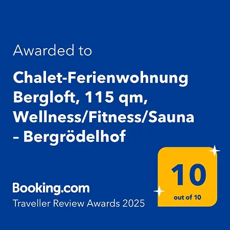 Chalet-ferienwohnung Bergloft, 115 Qm, Wellness/fitness/sauna - Bergroedelhof Appartamento *